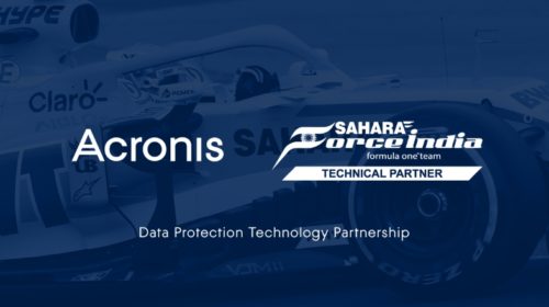 Acronis poskytne týmu F1 Sahara Force India technologie pro ochranu dat