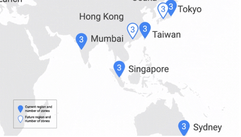 Google cloud platform Singapore