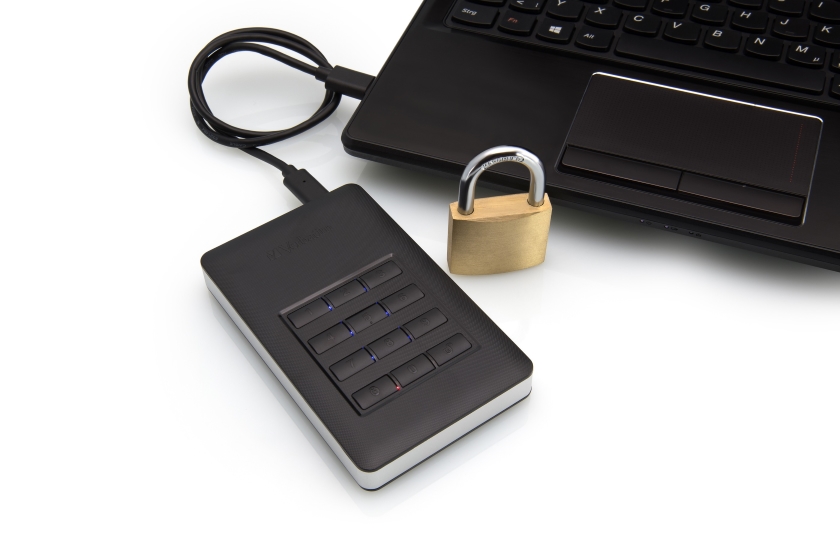 Laptop with Padlock