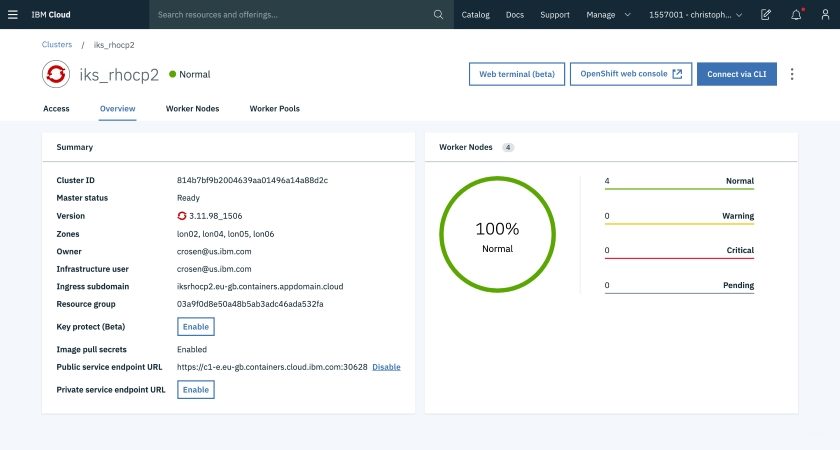 Red Hat OpenShift Cluster