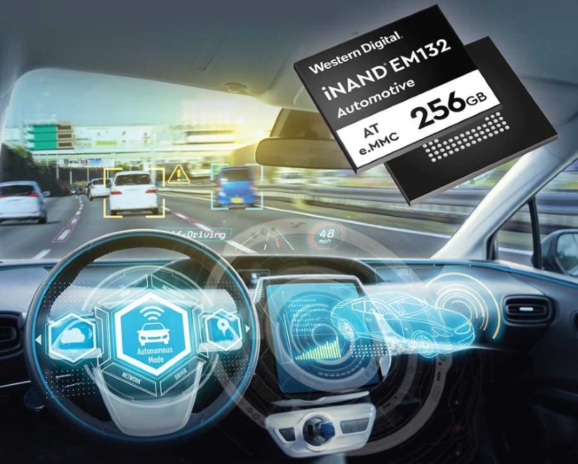 paměť Western Digital EFD 3D TLC NAND 256 GB e.MMC
